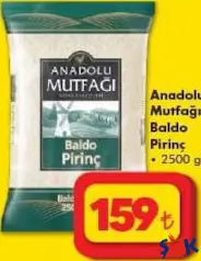ANADOLU MUTFAĞI BALDO PİRİNÇ 2500 G ANADOLU MUTFAĞI BALDO PİRİNÇ 2500 G